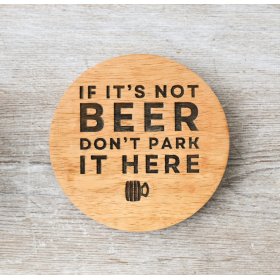Wooden novelty coaster 
