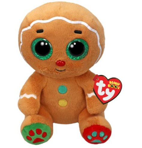 Introducing Gingerbread, the merry TY beanie boo with a festive twist! Add this adorable soft toy to your collection to