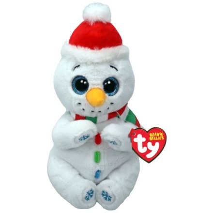 Brrrnard Snowman Beanie Bellie, 14cm 