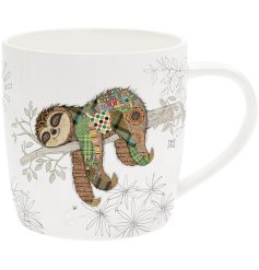This delightful mug features an adorable illustration of a sloth, designed with intricate details and vibrant colours.