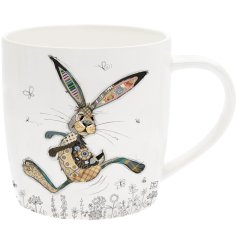The charming Hesper Hare Mug by Bug Art, perfect for adding a touch of whimsy to your daily cuppa.