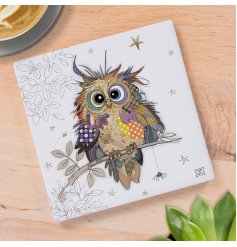 Bug Art Otto Owl Coaster