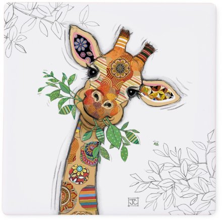 Bug Art Gina Giraffe Ceramic Coaster