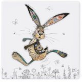 Made from high-quality ceramic, this coaster features a delightful illustration of a hare by the talented Bug Art.