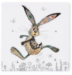 Introducing the charming Hesper Hare Ceramic Coaster by Bug Art, the perfect addition to your home decor. 