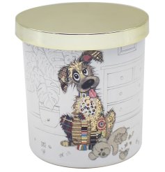 The Murphy Mutt Candle, a charming addition to any dog lover's home.