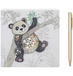 The adorable Po Zi Panda memo block by Bug Art! It is perfect for jotting down notes, reminders, or messages.