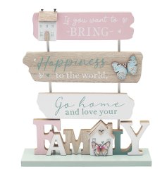Display in your living room, kitchen, or bedroom as a daily reminder to cherish the love and happiness within your own f