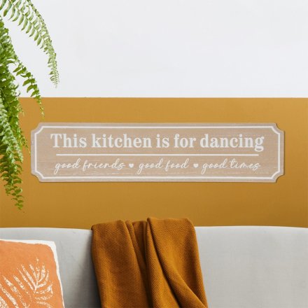 Kitchen Is For Dancing Plaque