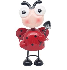 Introducing the charming Bright Eyes Ladybird garden ornament, a delightful addition to any outdoor space.