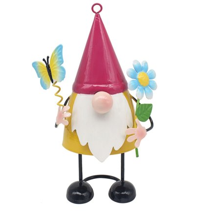Bright Eyes Gnome Flower & Butterfly
