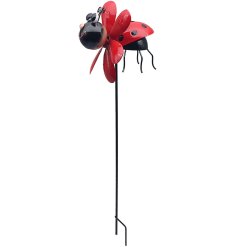An adorable ladybird garden stake guaranteed to bring a touch of playfulness to any garden area.