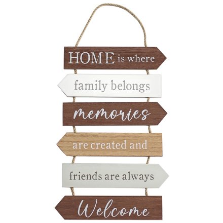 Home Is Where Family Belongs Plaque