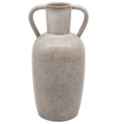 Add some character to your space with our Latte Reactive Glaze Vase.