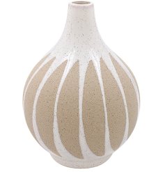 Add a touch of elegance to your home with our Parasol Patterned Vase.