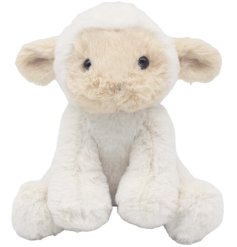 Your child will love snuggling up with this soft and fluffy white lamb, making it the ideal companion for playtime.