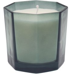 A unique grey wax candle 