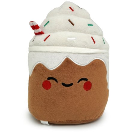 Soft and Cozy Spiced Latte Foodiemals Plush Door Stopper