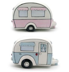 Cool caravan ceramic money boxes, teaching your little ones to save