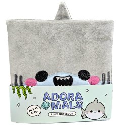 Treat your little ones to a new notebook with this cute shark fluffie pad