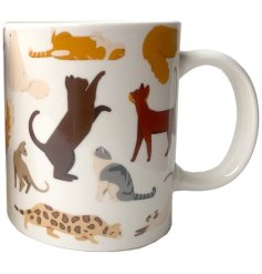 Feline Cats Porcelain Mug