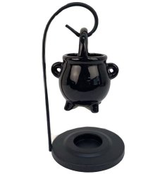 Spook up the home this Halloween with this cool oil burner in a cauldron theme design. 