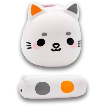 Cat Silicone Pencil Case