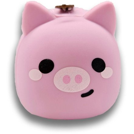 Adoramals Pig Silicone Pencil Case, 19.5cm