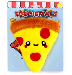 Cuddle up with the Pizza Foodiemals Heat Pack, scented with soothing Lavender to keep you warm and cozy.