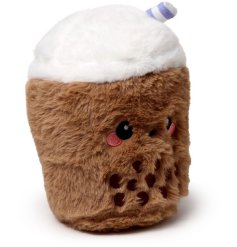 Cozy up and cuddle with our adorable Bubble Tea Foodiemals Heat Pack - perfect for chilly evenings.
