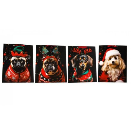 4/A Dog Gift Bags, 33cm