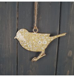 his adorable bird is the perfect size to hang anywhere in your home. Whether you choose to display it in your living roo