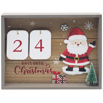 Xmas Countdown Calendar with Santa
