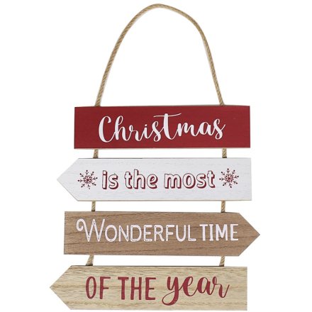 Hanging Christmas Plaque Sign