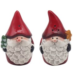Get in the spirit of christmas with these gonk salt and pepper pots