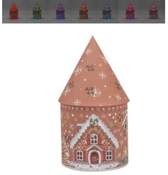 Light Up Gingerbread House Deco