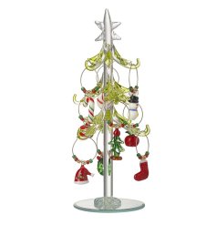  Add a touch of whimsy to your holiday decor with our stunning Glass Novelty Tree 
