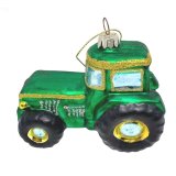 Colourful glittery and ready to hang the tractor bauble is a must