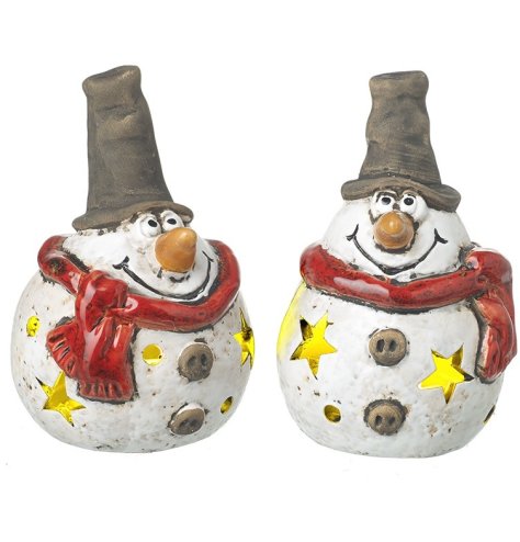 Welcome these charming snowmen brothers to your holiday decor and enjoy them as a highlight for years to come