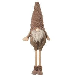 Elevate your holiday decor with this tall soft gonk, perfect for adding a festive touch to any home