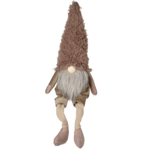 Tall Fluffy Gonk with Long Grey Beard, 74cm