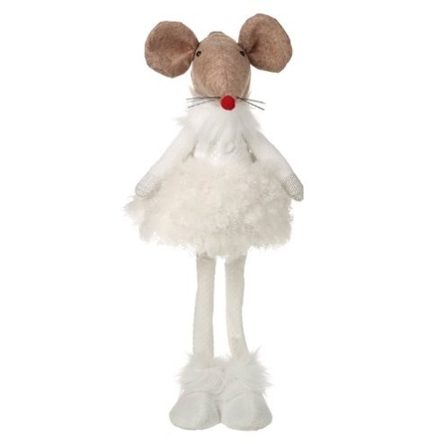Christmas Fabric Mouse Standing Decoration, 46cm