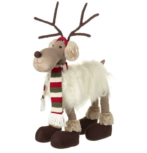 Spread holiday joy with this adorable reindeer decoration - perfect for a festive touch!