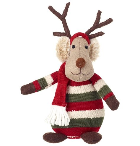Find your new fluffy festive companion in Large Joy Reindeer. Perfect for spreading holiday cheer!