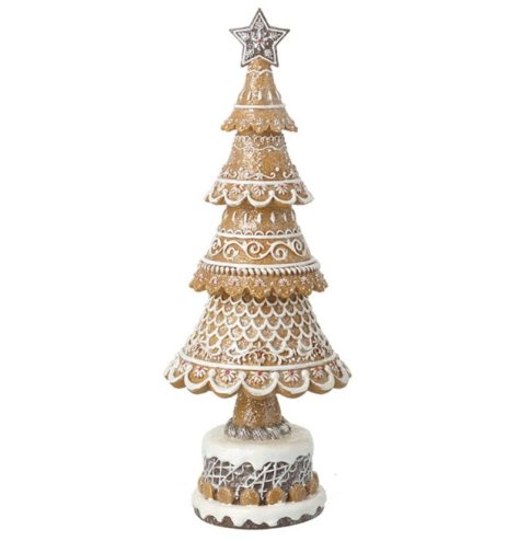 A lovely gingerbread style christmas tree ornament. 