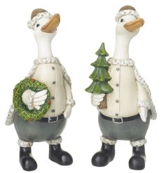 Get in the festive mood with these cute little duck ornaments.