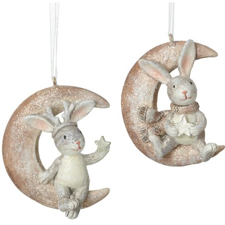 Hanging Bunnies In Crescent Moon Mix 2A