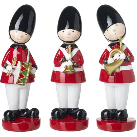 3/A  Christmas Musical Standing Soldiers, 28cm