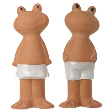 Large Standing Frogs In Shorts, 2A 27.5cm