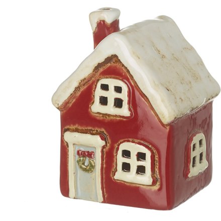 Red Christmas House, 12.5cm